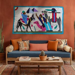 Vintage handgemaakte Egyptische Khayamiya